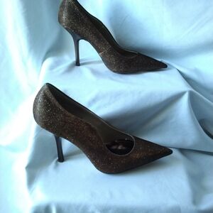 Michael Antonio Shimmering Brown Heels